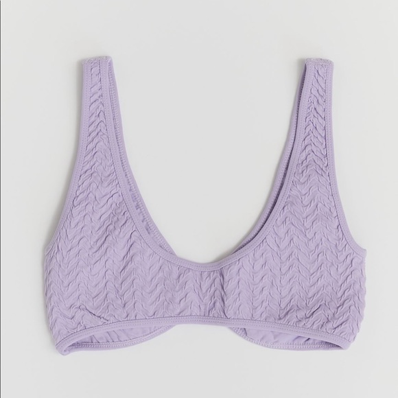 NWT UO Lavender Seamless Zigzag Bikini Set - "M/L" - Picture 3 of 5